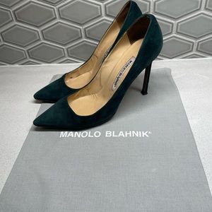 Manolo BB forest green BB size 37